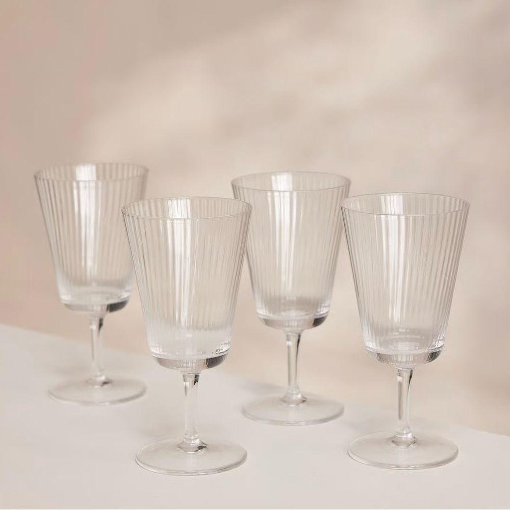 Soho House Fluted Wine Glass Set of 4
